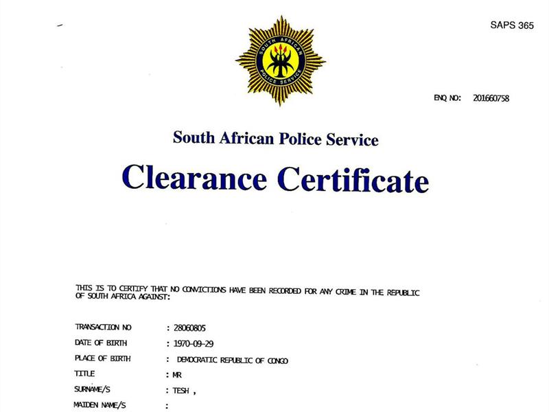 Police Clearance